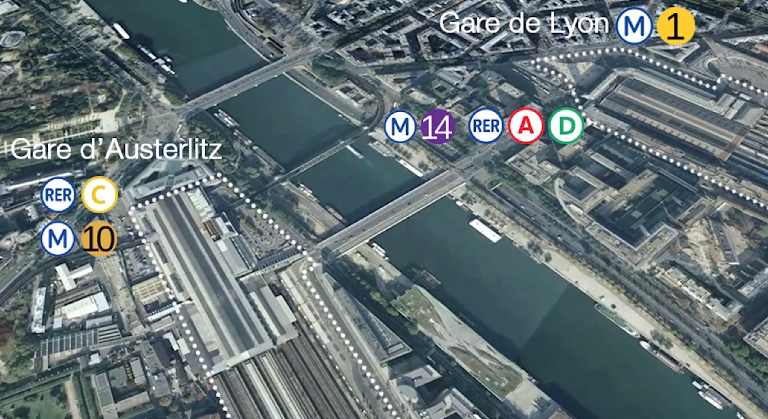 Paris: un projet de téléphérique entre la Gare de Lyon et la Gare d’Austerlitz à l&rsquo;étude