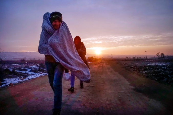Les migrants traversent la frontière serbe sous des températures allant jusqu&rsquo;à -20°