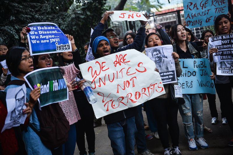 Manifestations étudiantes et « anti-patriotisme » en Inde