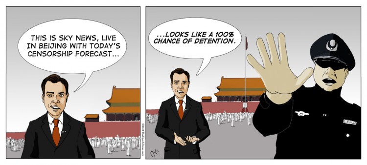 Les médias chinois interdits de traiter les nouvelles restrictions leur ayant été imposés