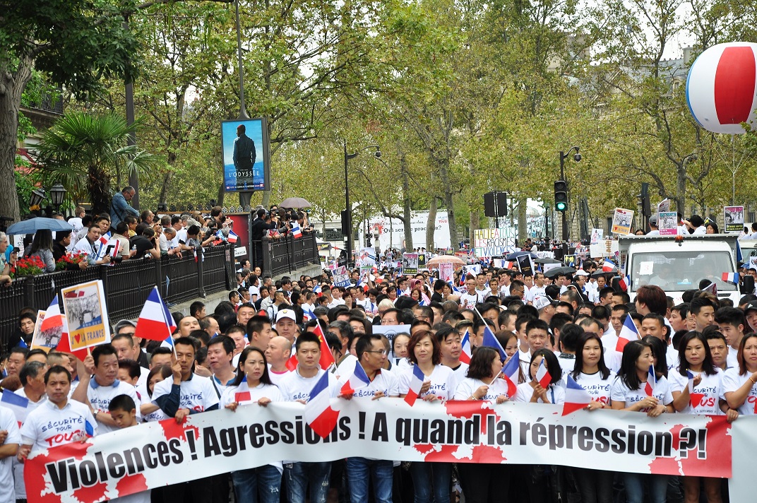 L&rsquo;appel à la justice de la communauté asiatique à Paris