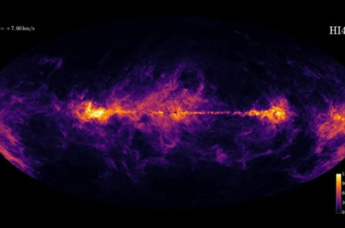 Les astronomes réalisent une carte de l&rsquo;hydrogène présent dans la Voie lactée