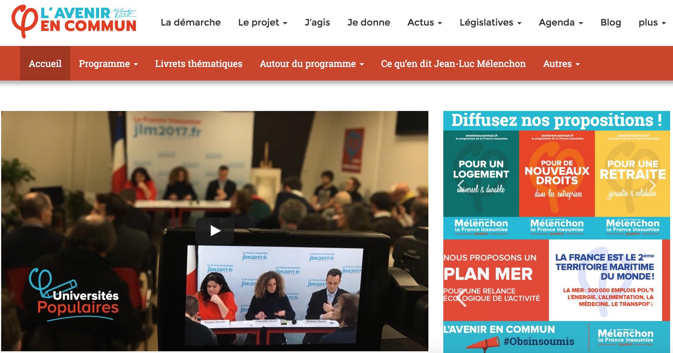 Les cinq principaux candidats à l’aune du web et des réseaux sociaux