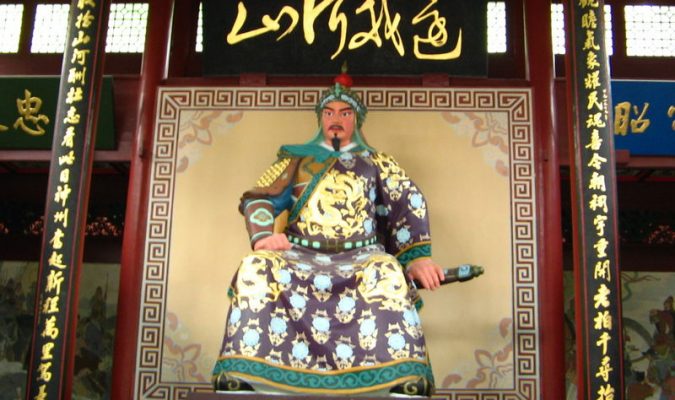 Le Moine Bouddhiste Feng Bo garde sa droiture en balayant le visage du ministre Qin Hui