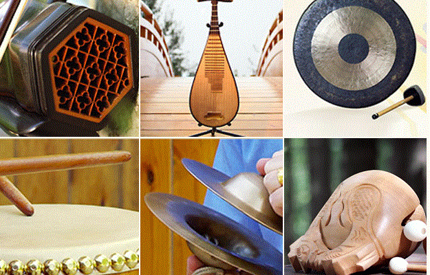 Instruments typiques de la musique chinoise traditionnelle