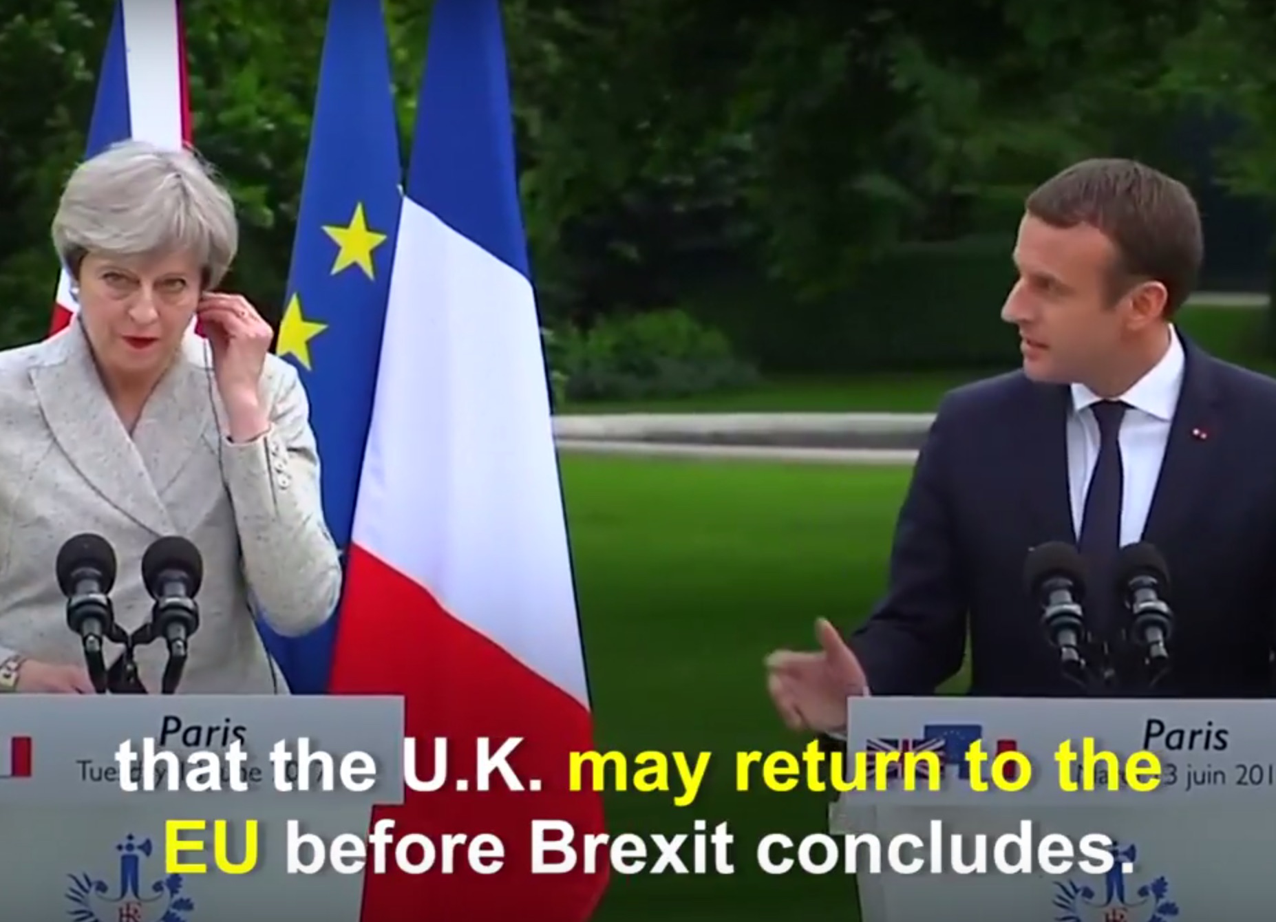 Emmanuel Macron déclare que le Royaume-Uni peut encore rester dans l&rsquo;Union européenne