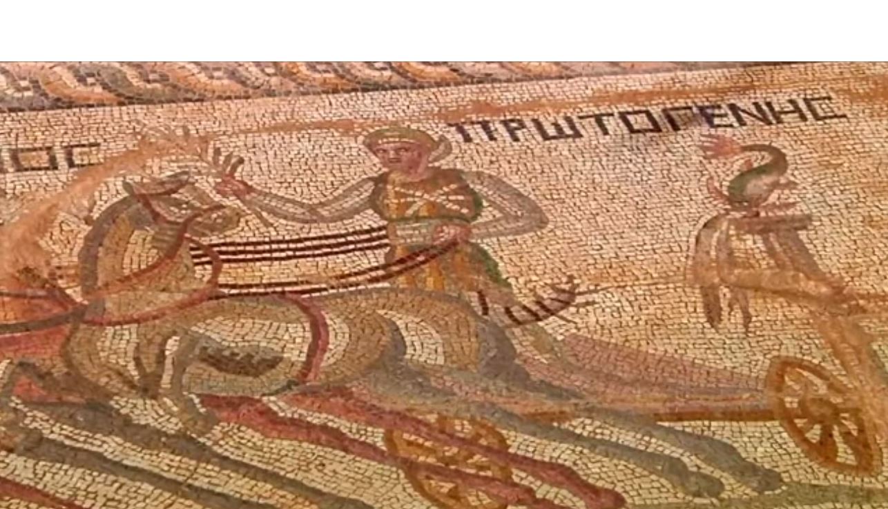Une ancienne mosaïque de course de chars découverte à Chypre