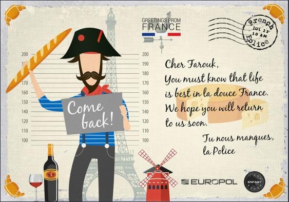 Europol : des cartes postales pour retrouver des criminels