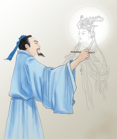 Wu Daozi, homme sage et peintre chinois