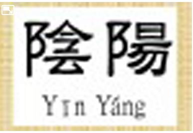 Caractères chinois : Yin, Yang (陰, 陽)