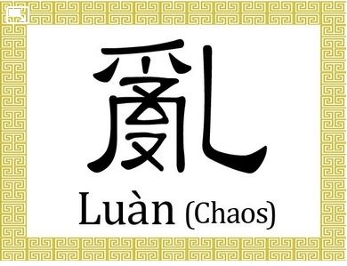 Caractères chinois : Chaos