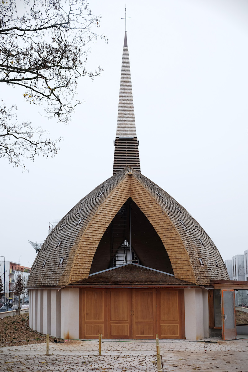 Une Chapelle à Monconseil, près de Tours, en forme de bateau renversé
