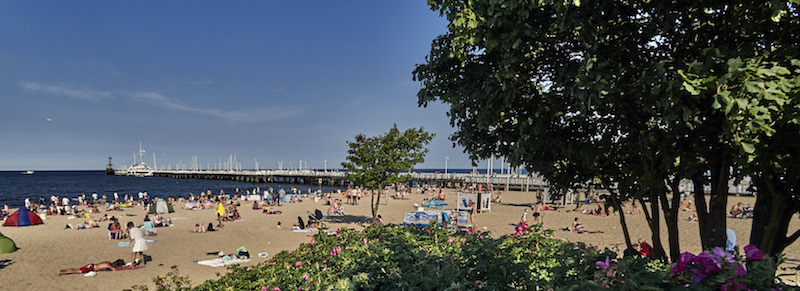 La riviera polonaise dans la baie de Gdansk