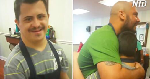 Cet employé ne laisse pas le syndrome de Down le retenir et ses collègues l&rsquo;adorent