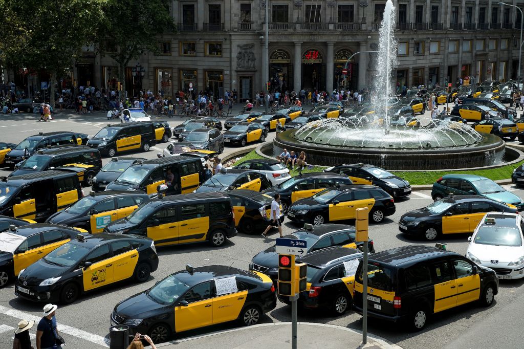 Espagne: la grève de taxis contre les VTC s&rsquo;étend