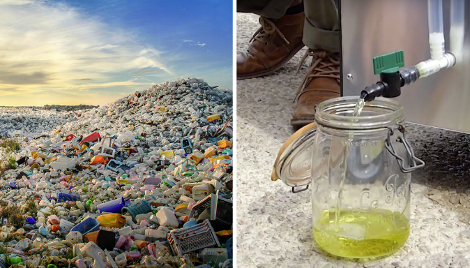 Une nouvelle machine qui transforme le plastique en carburant inventée par un Azuréen