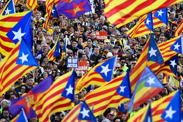 Marche des indépendantistes catalans à Madrid