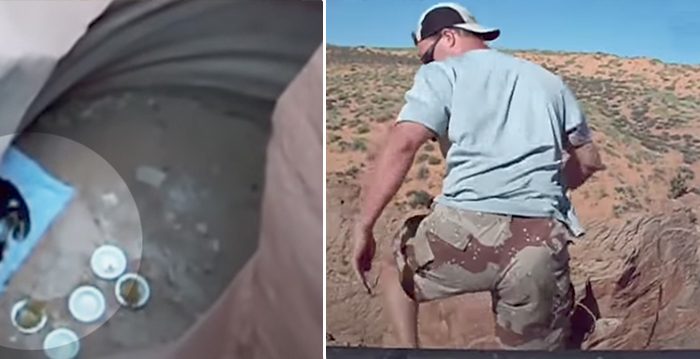 Un soldat américain part en randonnée – ce qu&rsquo;il découvre au fond d&rsquo;un canyon de 100 mètres de profond le rend fou