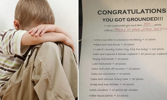 Maman surprend fiston au téléphone après l’heure du coucher. Sa « liste des punitions » est devenue virale
