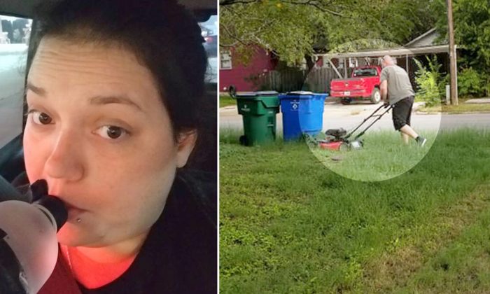 Une jeune femme prend une photo de son père qui tond la pelouse de sa mère: «Ils ont divorcé il y a 28 ans»