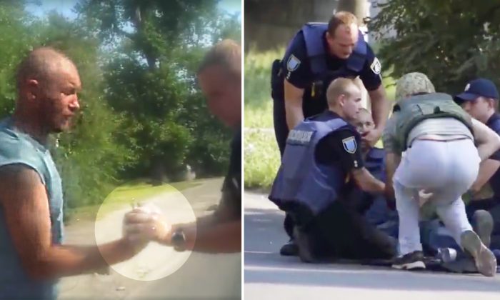 Un soldat ukrainien est terrifié quand son camarade lui donne une grenade «dégoupillée» avant de s&rsquo;enfuir