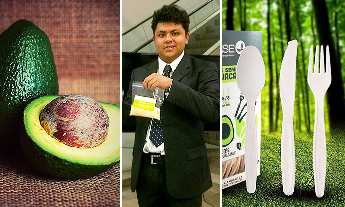 Un génie mexicain transforme les noyaux d&rsquo;avocat en fourchettes, cuillères, couteaux et pailles en plastique 100% biodégradables