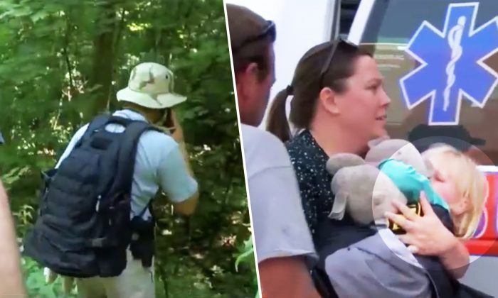 Une petite fille s&rsquo;était perdue dans les bois pendant 2 jours, puis sa famille réalise que leur pitbull l&rsquo;a protégée