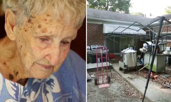 Une veuve âgée reçoit une amende de 2200€ de la ville pour une cour remplie de débris qu&rsquo;elle est incapable de nettoyer – jusqu&rsquo;à ce que quelques étrangers sauvent la mise