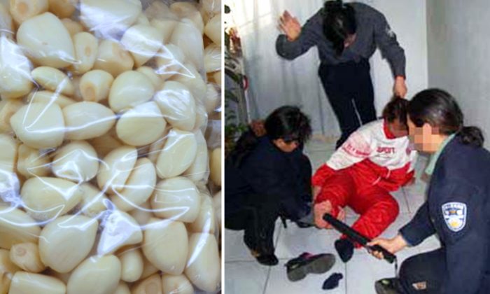 L’ail épluché importé de Chine pourrait avoir été préparé par des mains ensanglantées