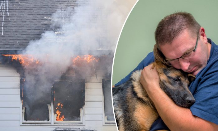 «Mon chien est tout pour moi»: il se précipite dans sa maison en flammes pour sauver son chien