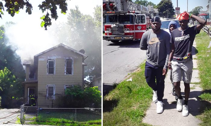 2 voisins voient de la fumée sortir de la maison de l&rsquo;autre côté de la rue et sauvent une famille de 5 personnes d&rsquo;un incendie