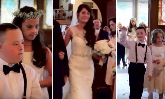 Une enseignante en éducation spécialisée invite une joyeuse classe d’élèves souffrant de trisomie à être son cortège nuptial