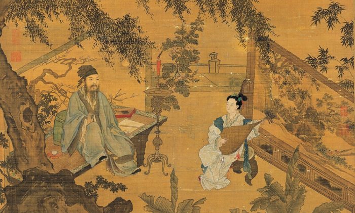 Deux tableaux antiques chinois sur l&rsquo;humilité et l&rsquo;intégrité