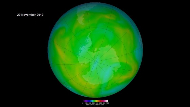 NASA : le trou dans la couche d&rsquo;ozone est le plus petit jamais observé depuis 45 ans