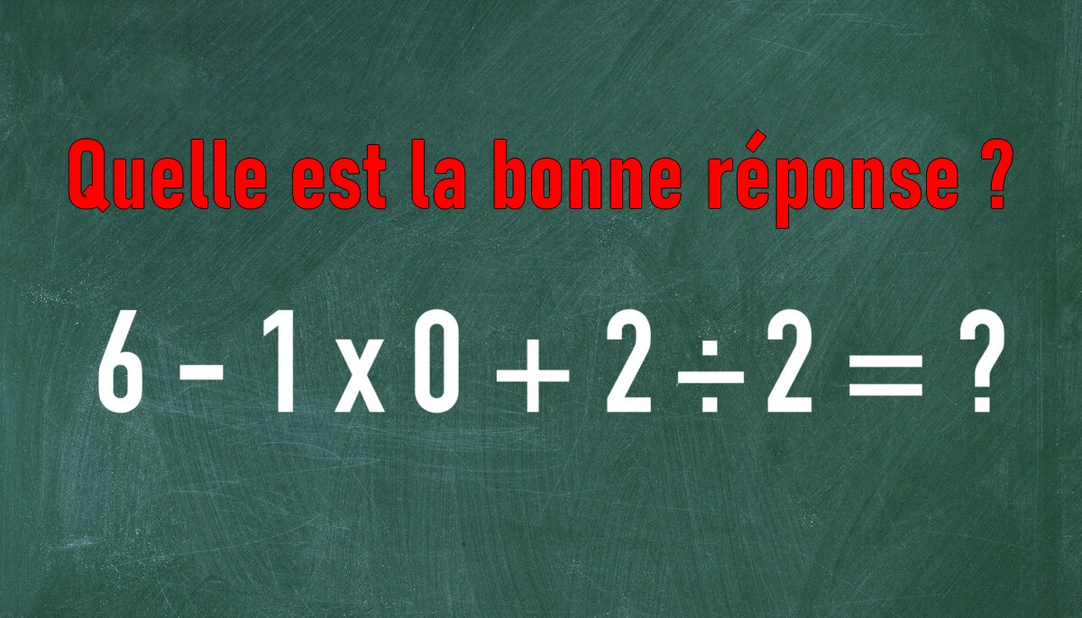 Cette équation mathématique perturbe la Toile, les internautes pensent qu&rsquo;il y a deux réponses, laquelle est la bonne?