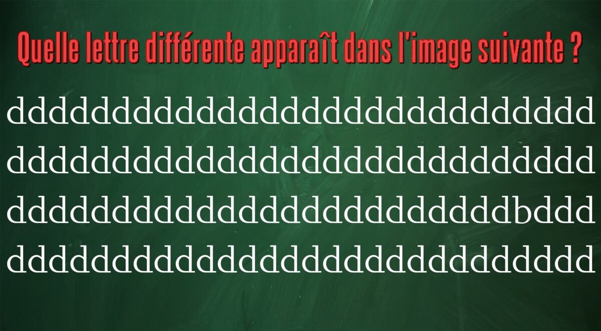 Combien de temps vous faudra-t-il pour trouver l&rsquo;intrus dans ce puzzle déroutant?