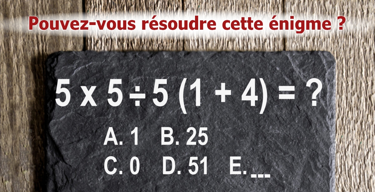 Enigme mathématique à la maison : ce problème délicat n&rsquo;est pas aussi simple qu&rsquo;il n&rsquo;y paraît! Pouvez-vous le résoudre?