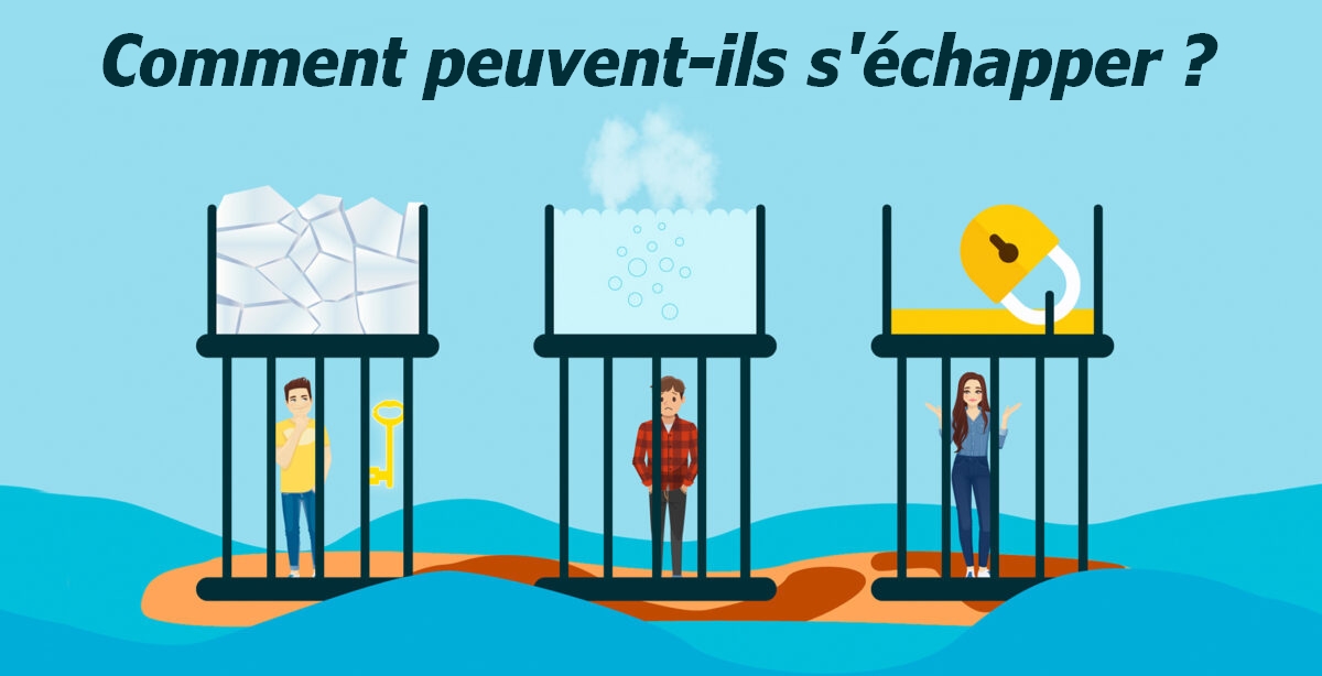 Trois amis sont enfermés dans des cages: pouvez-vous résoudre cette énigme de survie qui risque de vous faire vous ronger les ongles?