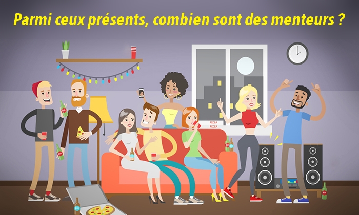 Énigme logique « impossible » : Pouvez-vous dire combien de menteurs sont présents à la fête?