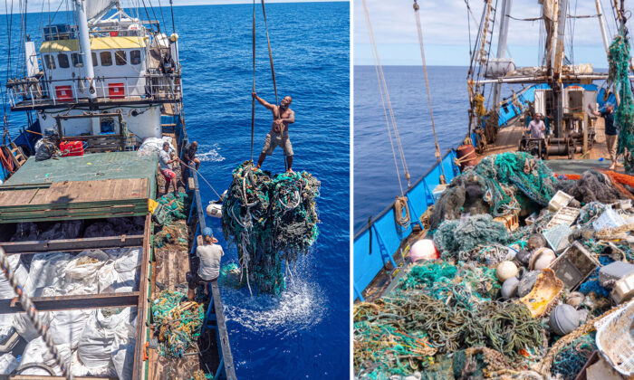 Une opération de nettoyage massif de l&rsquo;océan Pacifique établit un record, avec la collecte de près de 100 tonnes de déchets plastiques toxiques