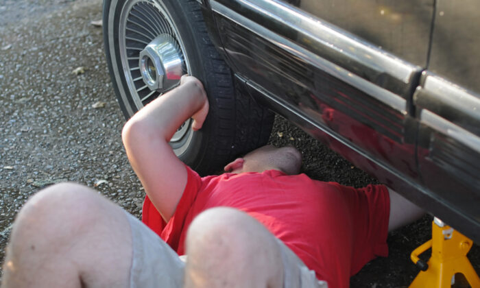 Un chien aboie pour sauver la vie d&rsquo;un homme lorsque sa voiture s’effondre sur lui : « C&rsquo;était comme un moment de la série télévisée &lsquo;Lassie&rsquo; »