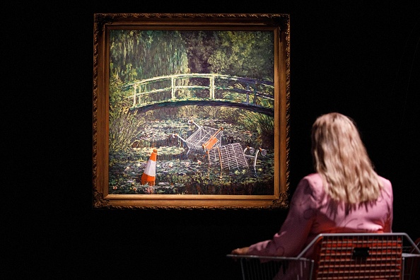 Le tableau de Banksy parodiant les Nymphéas de Monet adjugé à 7,6 millions de livres
