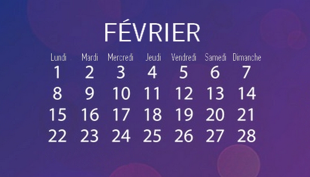 « Mois parfait », palindrome: cette année, la répartition calendaire du mois de février est « parfaite »