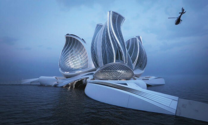 Une architecte imagine une station de recherche flottante époustouflante qui nettoie l&rsquo;océan et exploite l&rsquo;énergie marémotrice