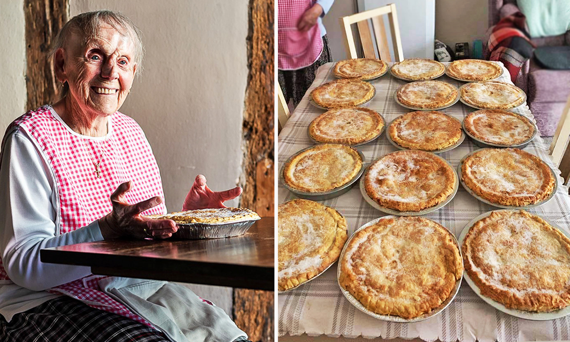Une femme de 89 ans devient une star des médias sociaux après avoir confectionné des centaines de tartes pour des personnes dans le besoin