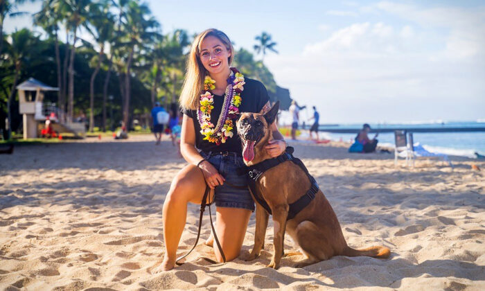 Un chien militaire mis à la retraite à la suite d&rsquo;une blessure est adopté par une éducatrice des Marines pour vivre ses prochains jours dans le bonheur