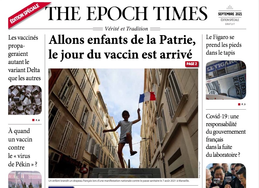 Nouvelle édition spéciale Epoch Times – Septembre 2021
