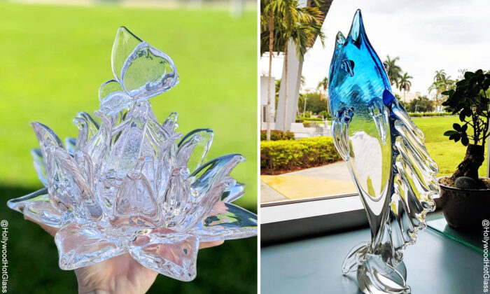 VIDÉO : un artiste souffleur de verre transforme du verre fondu en fleurs de lotus, en colibris et bien plus encore