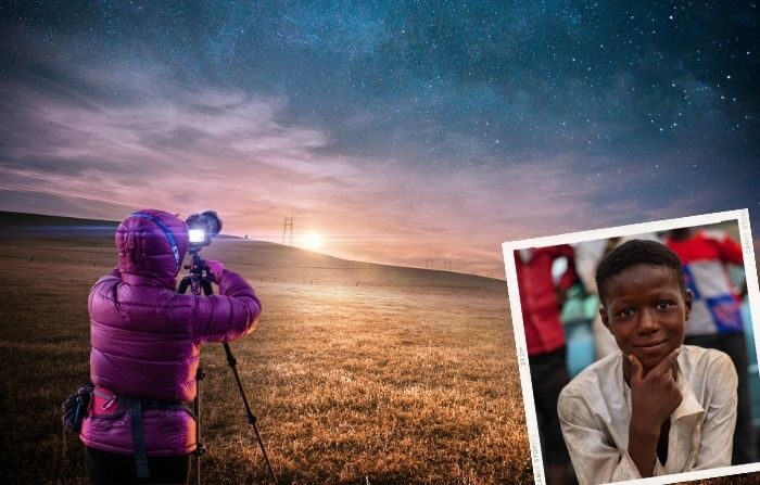 Un garçon passionné d&rsquo;astronomie fabrique un télescope avec des boîtes de conserve. Un scientifique lui en offre un vrai