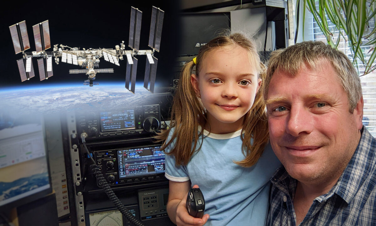 Une enfant de 8 ans, passionnée de radio spatiale, discute avec un astronaute à bord de l&rsquo;ISS grâce à la radio amateur de son père